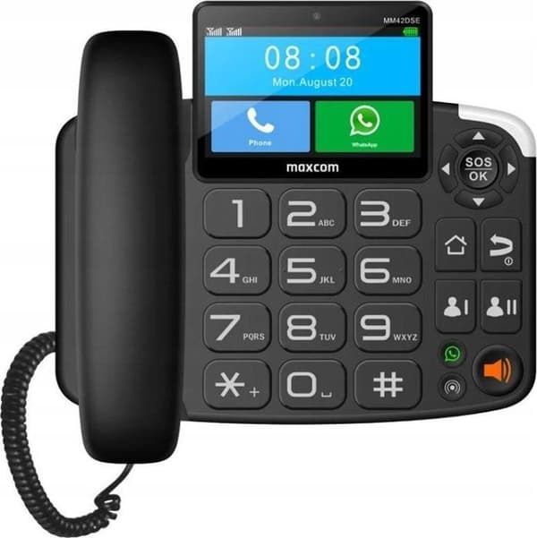 Fast telefon - MAXCOM - MAXCOMMM42DSE - 4G - VoWiFi - Svart