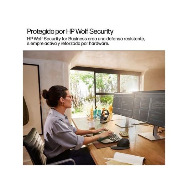 Skrivbordsdator - HP - D04RPET - PC-chassi - Sidopaneler - Svart