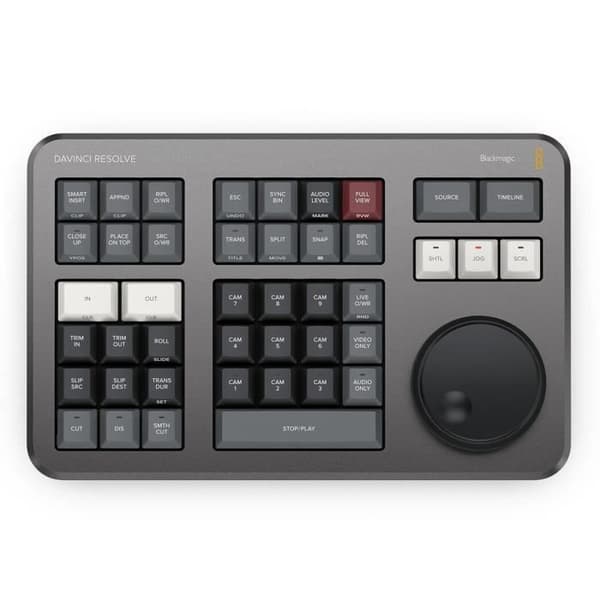 Redigeringstangentbord - Blackmagic Design - DaVinci Resolve Speed Editor - Bluetooth - USB-C - Trådlös