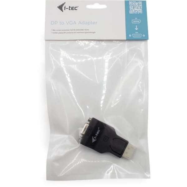 Videoadapter - I-TEC - DP2VGAADA - DisplayPort till VGA - 1920x1080 - Svart