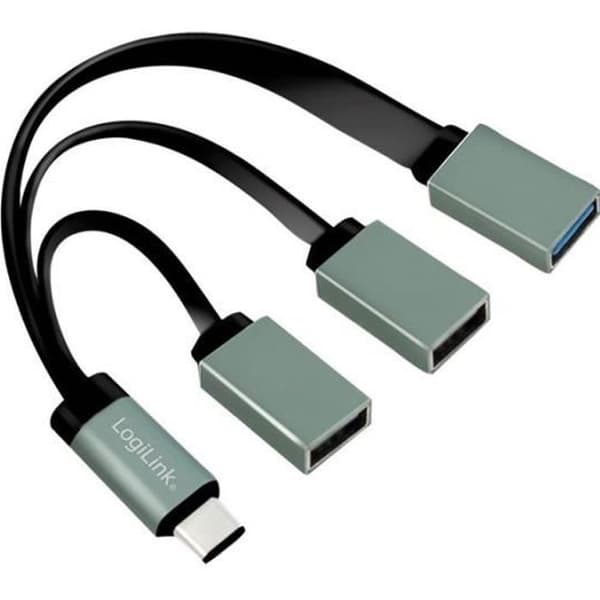 Hub - LogiLink - USB-C - 3 x SuperSpeed USB 3.0 - Desktop