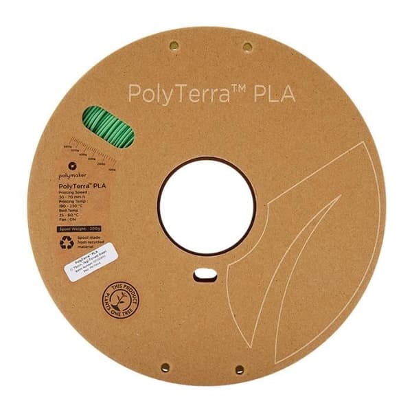 POLYMAKER - PLA filament för 3D-skrivare - PolyTerra - 1,75 mm - 1 kg - Skogsgrön