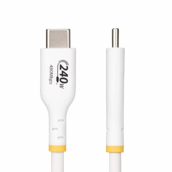 USB-C-laddningskabel - STARTECH.COM - 1m - 240W PD EPR - USB-IF-certifierad - Vit
