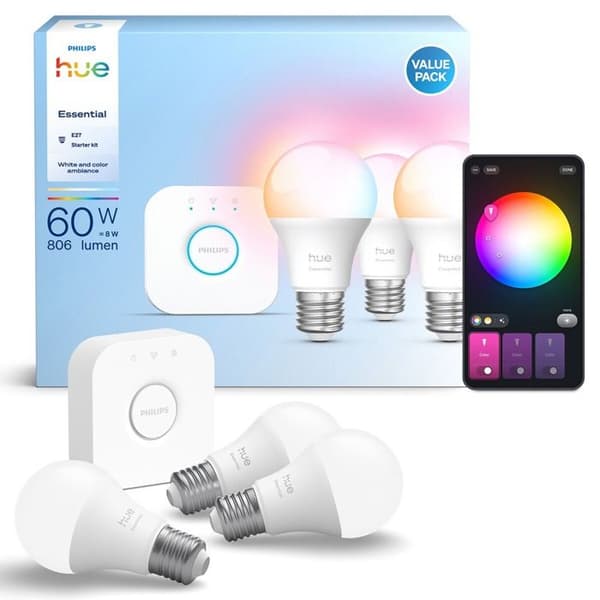 Philips Hue Hue E WCA 806 A60 E27 3kit EU anslutna ampuller