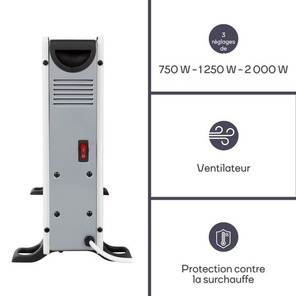 Smart elkonvektor - 2000 W