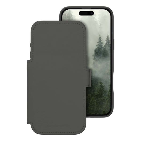 Plånboksfodral med Ställfunktion för iPhone 17 Pro Max material ICON DBRAMANTE1928 Skogsgrön