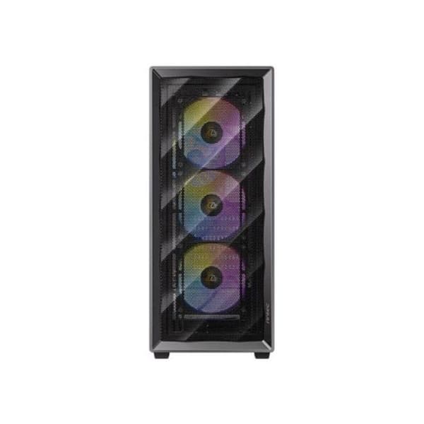 Antec AX85 Mid Tower Chassi Svart ATX ARGB Härdat Glas Optimal Luftflöde
