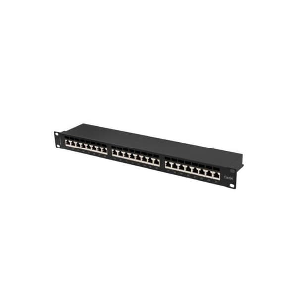 Patchpanel LANBERG PPSA-1024-B 24 portar 1U CAT.6A FTP Svart