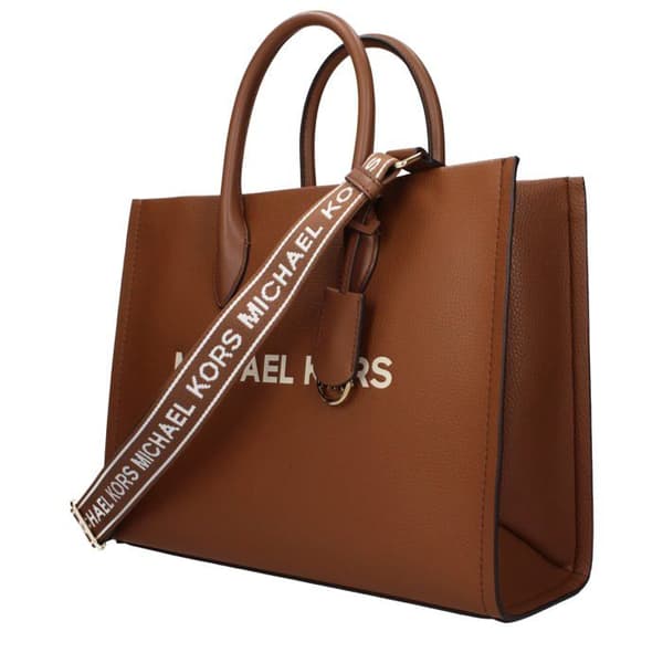 Michael Kors brun läderhandväska