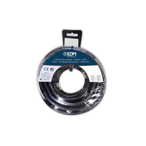 Svart akrylspole 4x2,5mm 5mts.