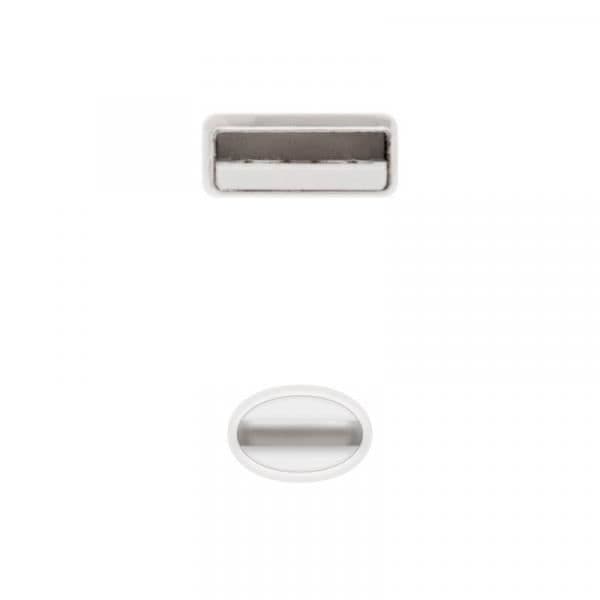 USB-kabel - NANOCABLE - 10.10.0400 - 0,5 m - Lightning - USB A - Vit