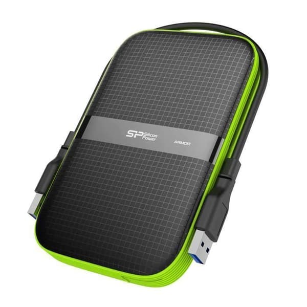 Extern Hårddisk - Silicon Power - Armor A60 1To Grön - Stöttålig USB3.2