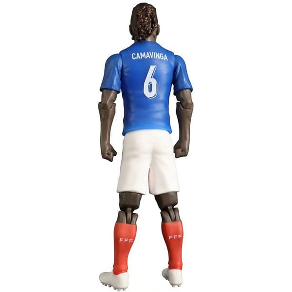 Rörlig figur - Frankrikes lag - MEGABLEU - Camavinga nummer 6 - 20 cm