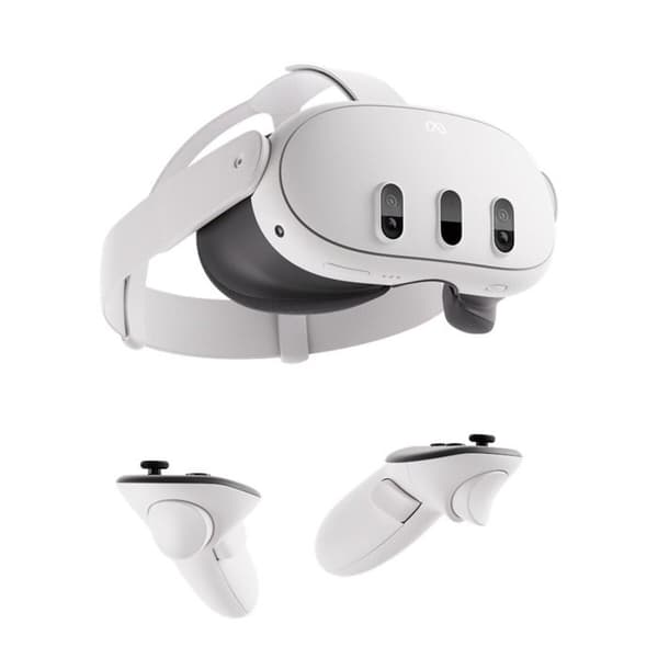 META QUEST Quest 3 512 GB Virtual Reality Headset - Vit - Trådlöst - CLPL - 6 timmar