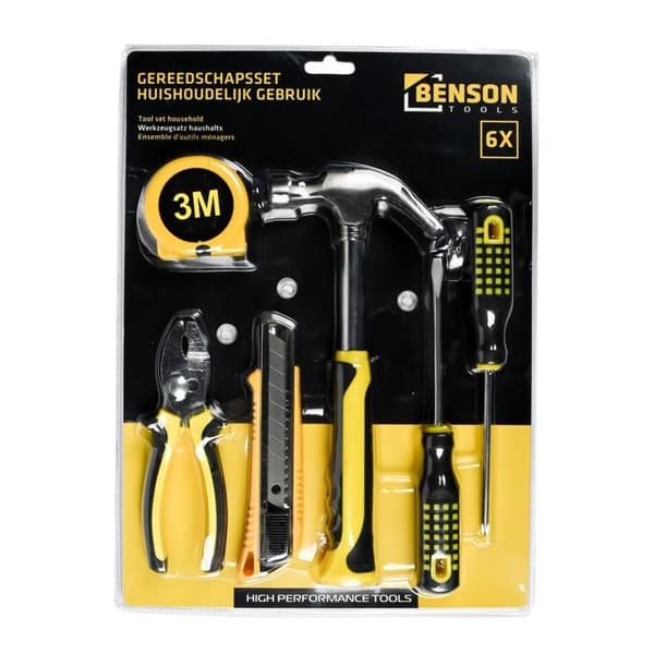 Benson Tools - Essentiiell kit med 6 multifunktionella verktyg