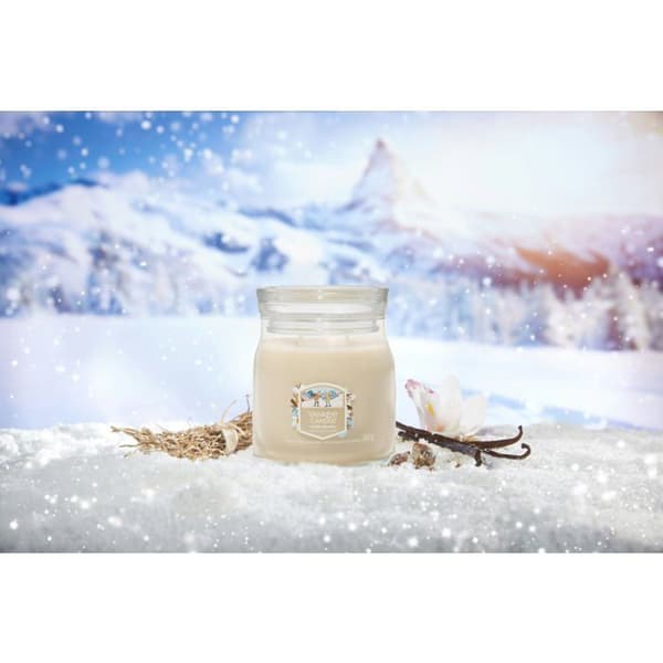 YANKEE CANDLE Giara Medium i glas Vanilla Flurries