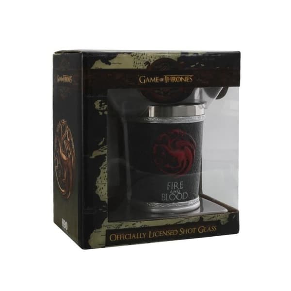 Shotglas - Game of Thrones - Eld och blod - Svart - Diskmaskinssäker