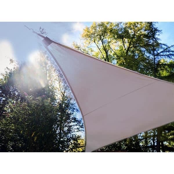 Perel solskyddsduk kant-leds 3,6 meter polyester taupe