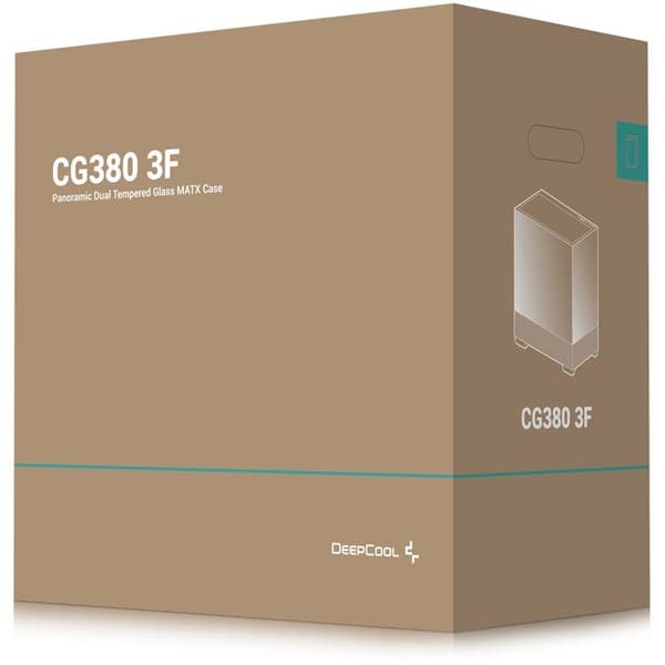 PC-chassi - DEEPCOOL - CG380 3F - Mid-tower - Micro-ATX - 3 inkluderade ARGB-fläktar