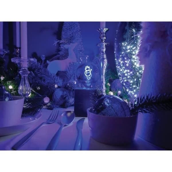 LED-lampa - VELLIGHT - Snögubbe - Guldtråd - 2W - 25000h - E27