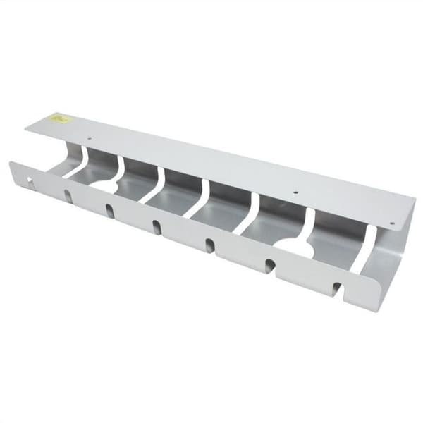 Kabelguide - SECOMP - Silverfärgad - Pack om 2 - Monterbar under skrivbord - Aluminium
