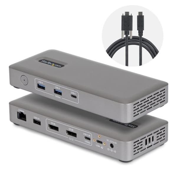 Startech 208UE-USB4-DOCK Grå