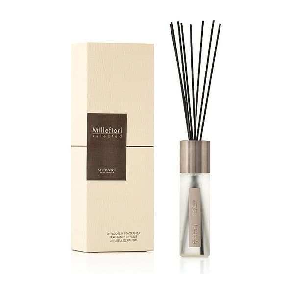 MILLEFIORI DIFFUSOR MED STICKOR SELECTED 100ML SILVER SPIRIT HEMDOFT INTERNI