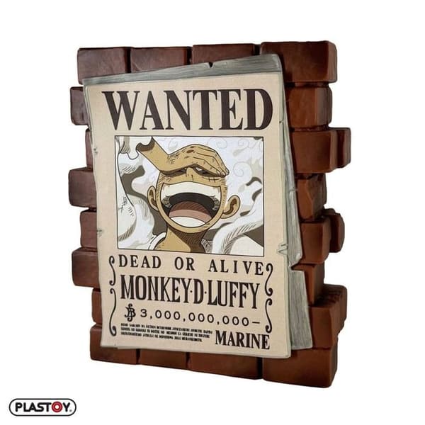 Spargris | One Piece | Wanted-affisch Luffy