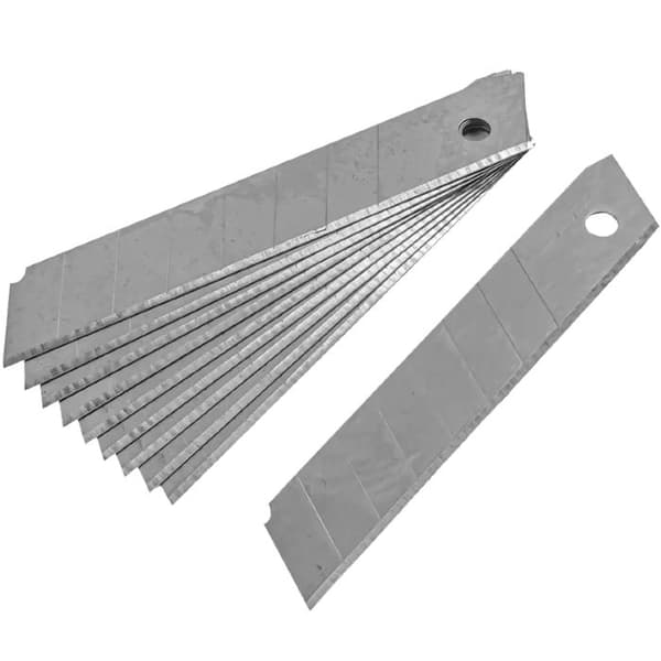 Bytbara segmenterade blad - Rockforce - 18 mm - 10 stycken - Kolstål - Segmenterade och brytbara
