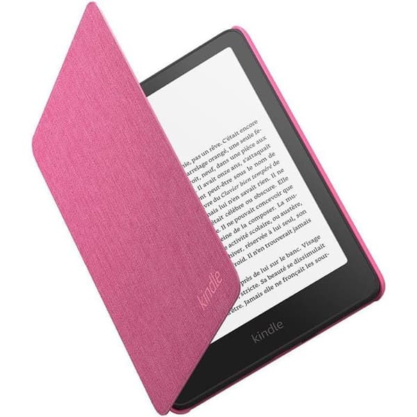 Läsfodral - AMAZON - Kindle - Fällbar - Tunn - Lätt - Tyg - Rosa