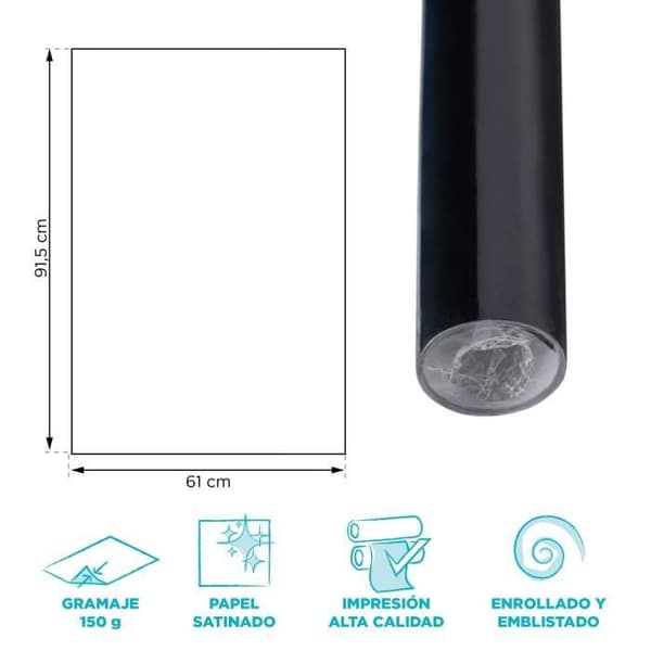 Affisch - Bts - Blå - 61 x 91,5 cm - 150 gr papper - Blank finish