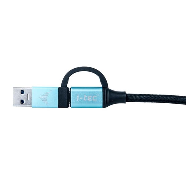 USB-C till USB-C-kabel + USB-A-adapter - I-TEC - 100 W - 4K