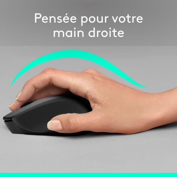 Mus - Trådlös - Logitech - M330 Silent Plus - Svart - Tyst