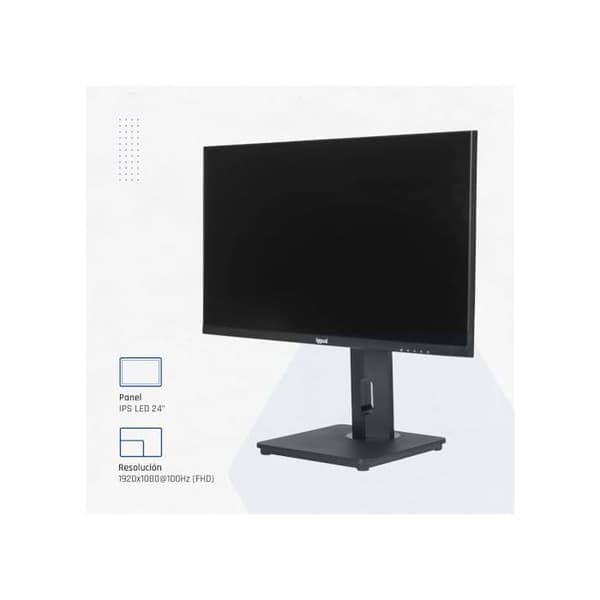 Rotera 24 tum - iggual - Full HD 1920x1080 - IPS-panel - Ramarös - Rotera/VRID