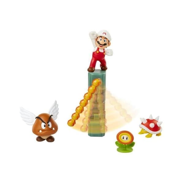 Super Mario Lava Castle Diorama Set samlarfigurer