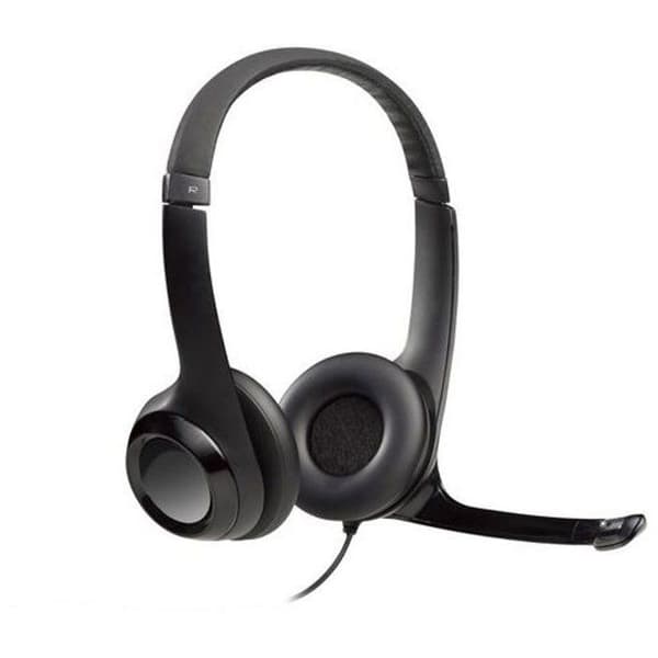 Hörlurar - Trådad - Logitech - H390 - USB - Störningsskydd - Svart