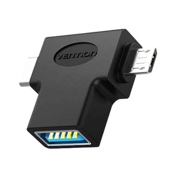 OTG-adapter USB-C och Micro USB - Vention - CDIB0 - USB 3.0 - Mångsidig anslutning - Robust konstruktion