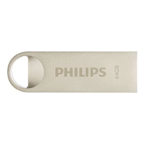 USB-minne - PHILIPS - Moon Edition - 64 GB - USB 2.0 - Stöttålig