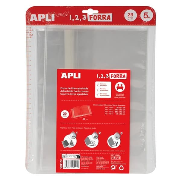 Bokomslag - Apli - 16913 - Justerbart spänne - Polypropylen - Förpackning om 5