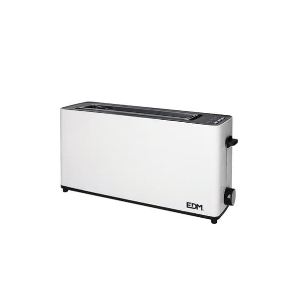 Brödrost - edm - 900w - lång plats - vit