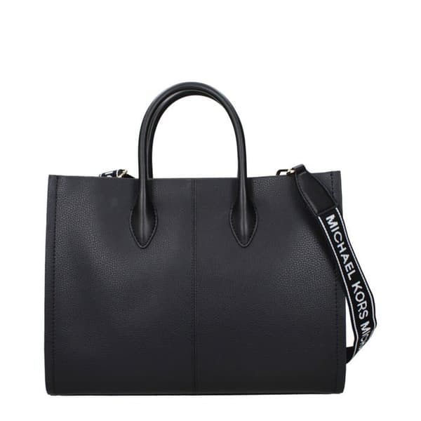 Michael Kors svart läderhandväska