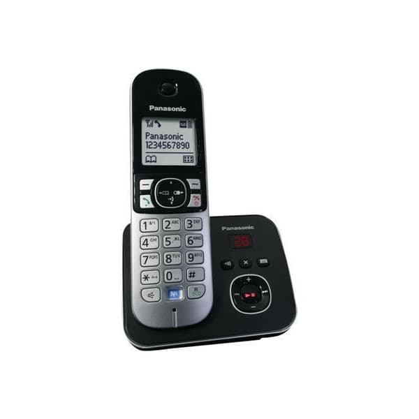 Trådlös telefon - PANASONIC - KXTG6821GS - DECT - 6 extra handsets - Batteritid 900 min