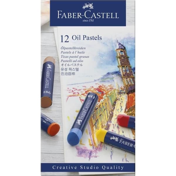 FABER-CASTELL 12 studiokvalitet oljepastell