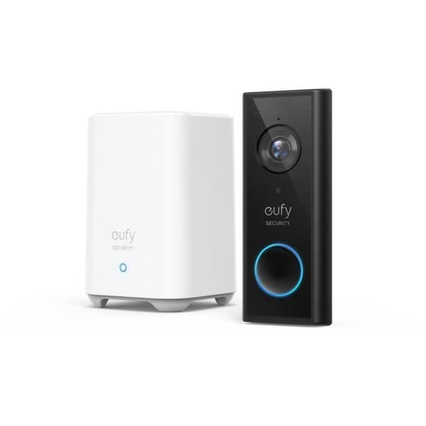 EUFY 2K ansluten videointercom - Inget abonnemang - Batteri - Vit