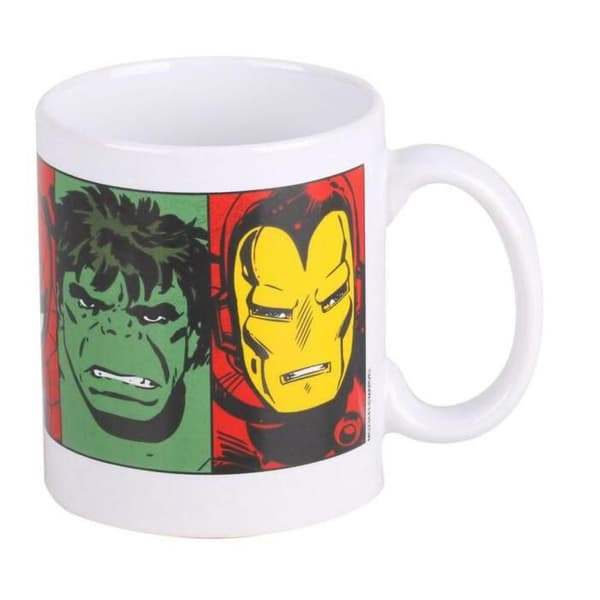 Mugg - Marvel Comics - Ansikten - Keramik - 315ml - Tål diskmaskin
