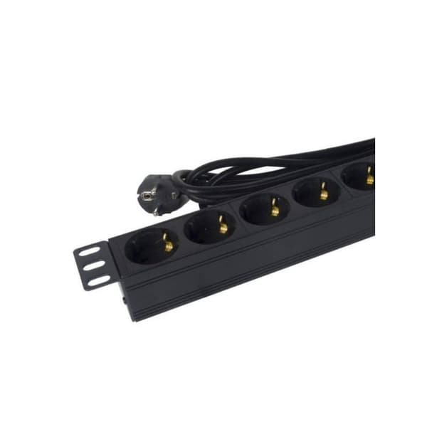 Phasak BNS 1518 Regleta Rack 19U con Protección 8 Tomas