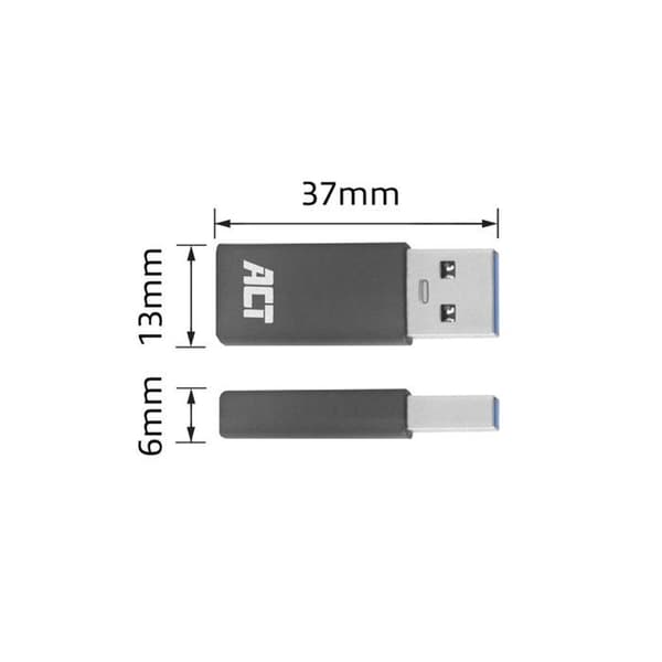 ACT USB-A hane till USB-C hona adapter