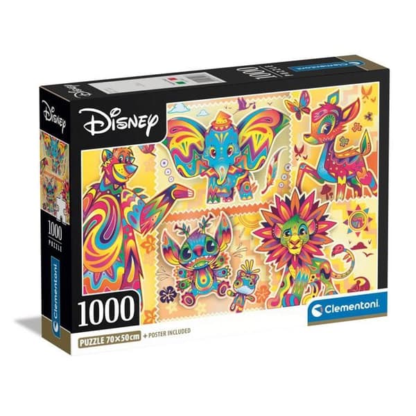 Pussel 1000 bitar + affisch: Disney Klassiker