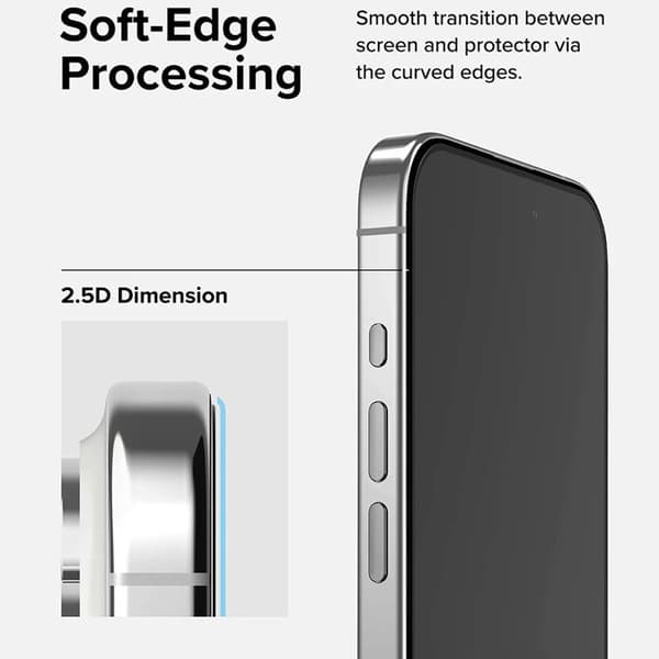 Härdat glas för iPhone 15 Pro RINGKE Svart