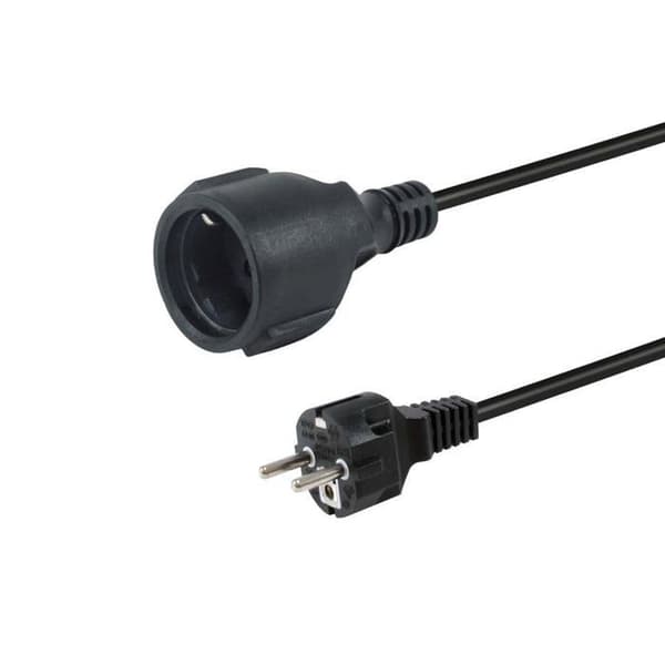 Strömkabel - Utrustning - Schuko till CEE7/3 - Svart - 3 m